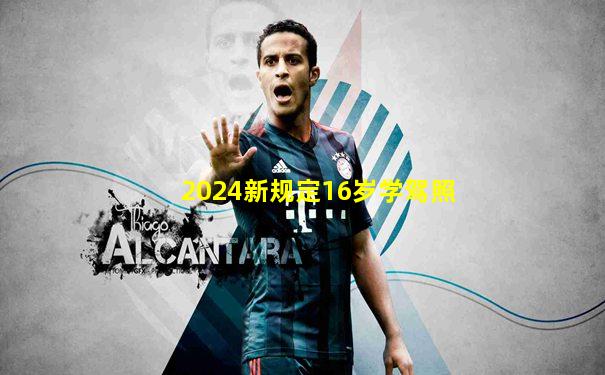 2024新规定16岁学驾照