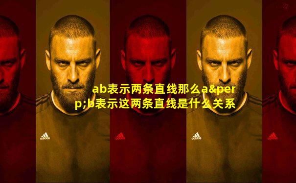 ab表示两条直线那么a⊥b表示这两条直线是什么关系