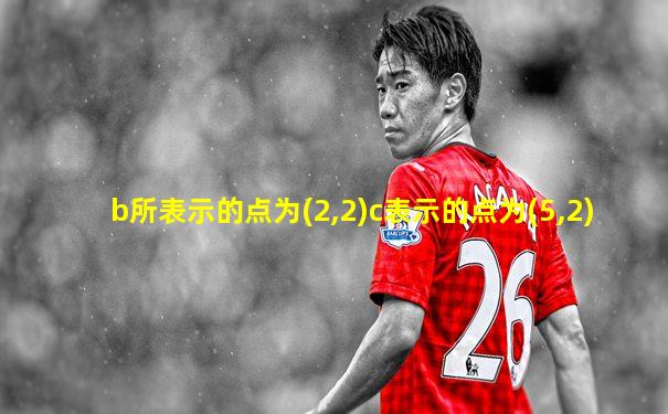 b所表示的点为(2,2)c表示的点为(5,2)