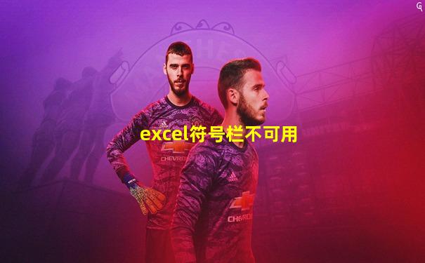 excel符号栏不可用