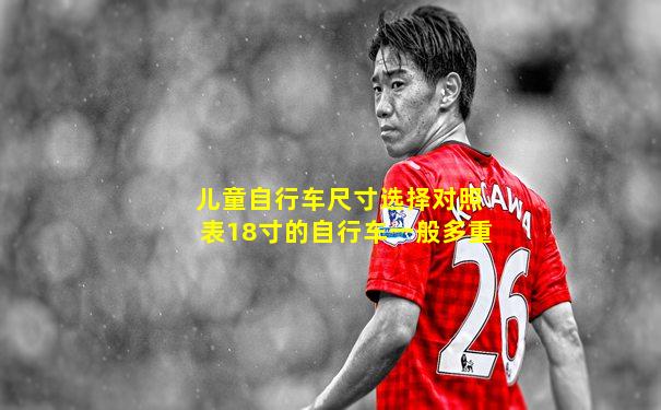 儿童自行车尺寸选择对照表18寸的自行车一般多重