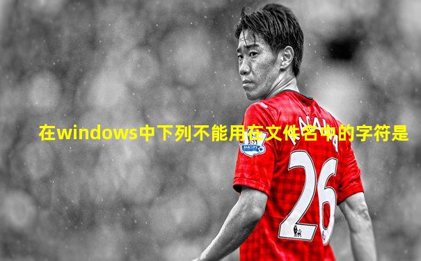 在windows中下列不能用在文件名中的字符是