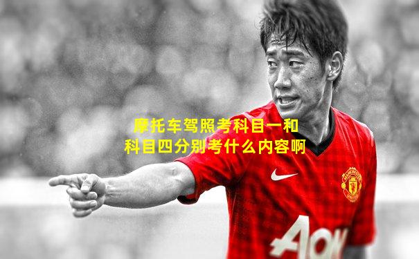 摩托车驾照考科目一和科目四分别考什么内容啊