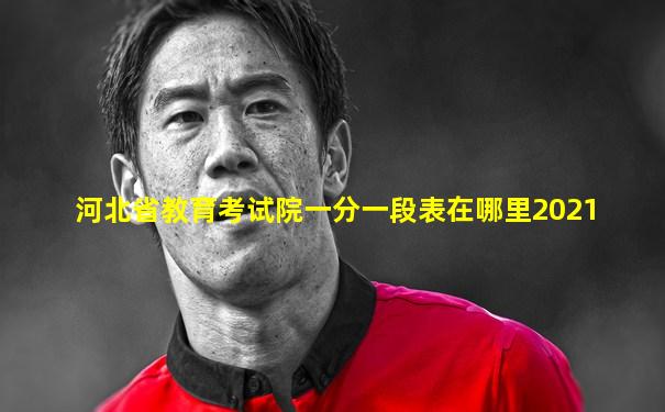 河北省教育考试院一分一段表在哪里2021