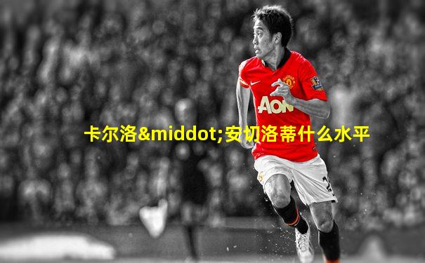 卡尔洛·安切洛蒂什么水平